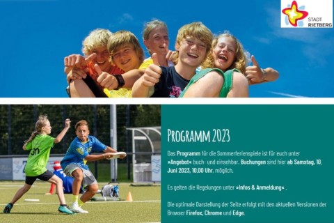 Volles Programm in Rietberg gegen Langeweile in den Ferien