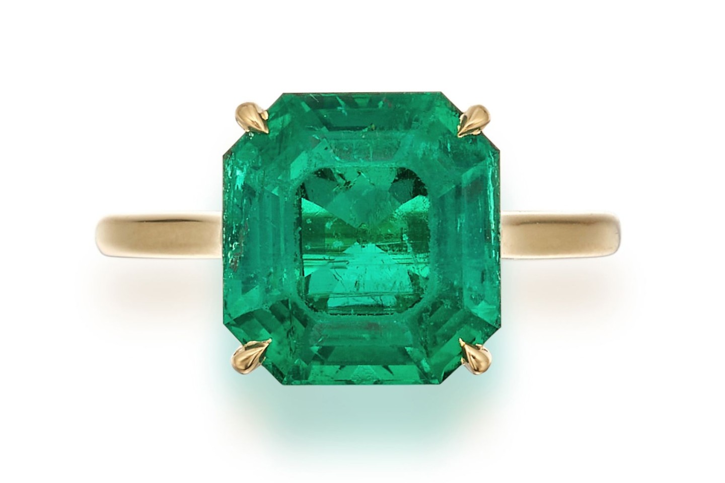 Dieser Smaragd hat schon eine lange Reise hinter sich. Beim Auktionshaus Sotheby's soll er nun einen neuen Besitzer finden.