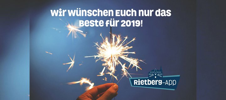 Die Rietberg App wünscht ein frohes Neues Jahr