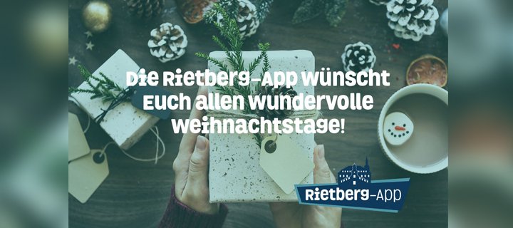 Die Rietberg-App wünscht frohe Weihnachtstage...