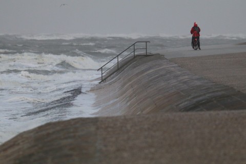 Gefahr einer Sturmflut an der deutschen Nordseeküste