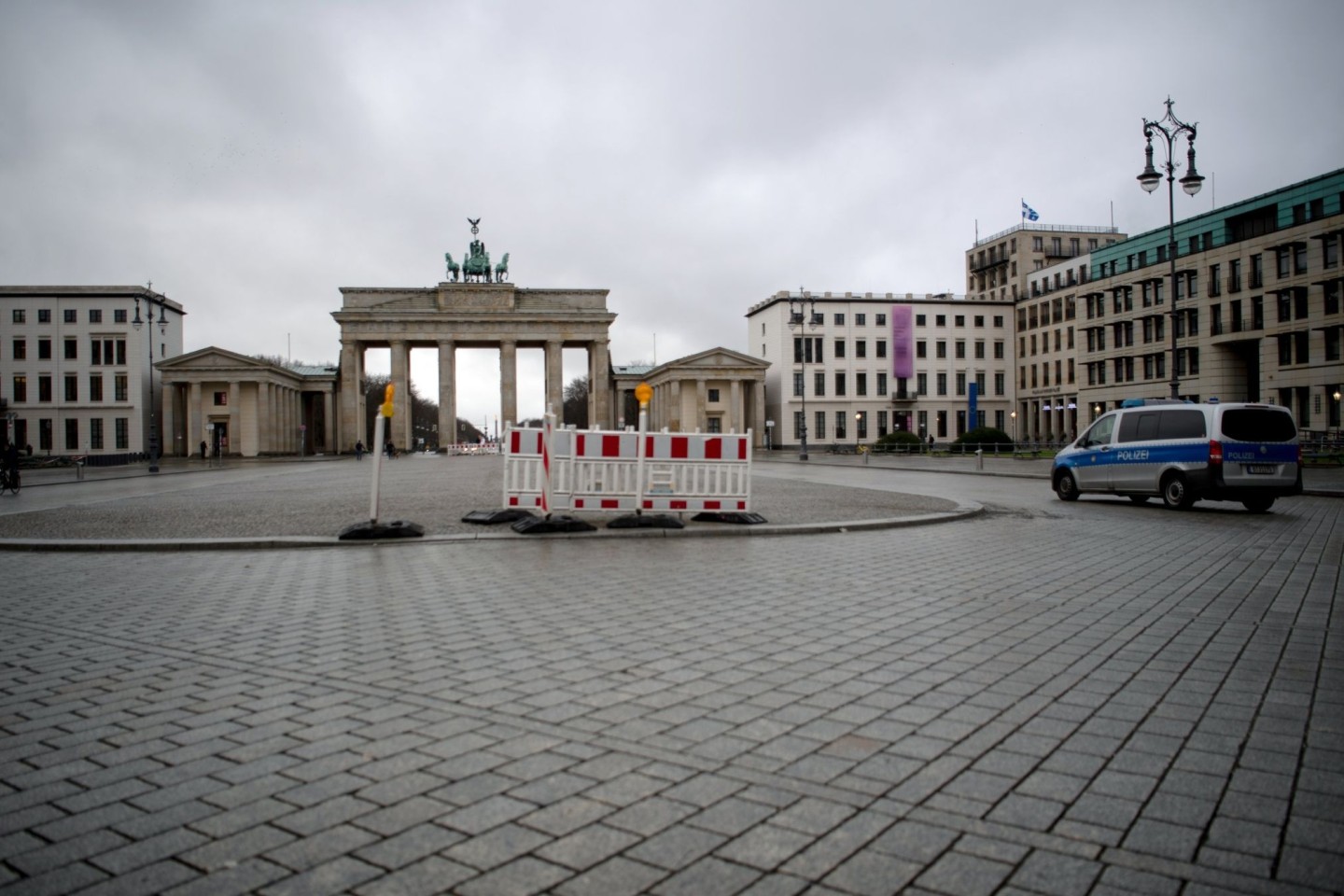 Das Brandenburger Tor in Berlin während des Lockdown.