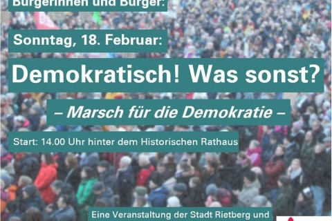 Marsch für die Demokratie am Sonntag