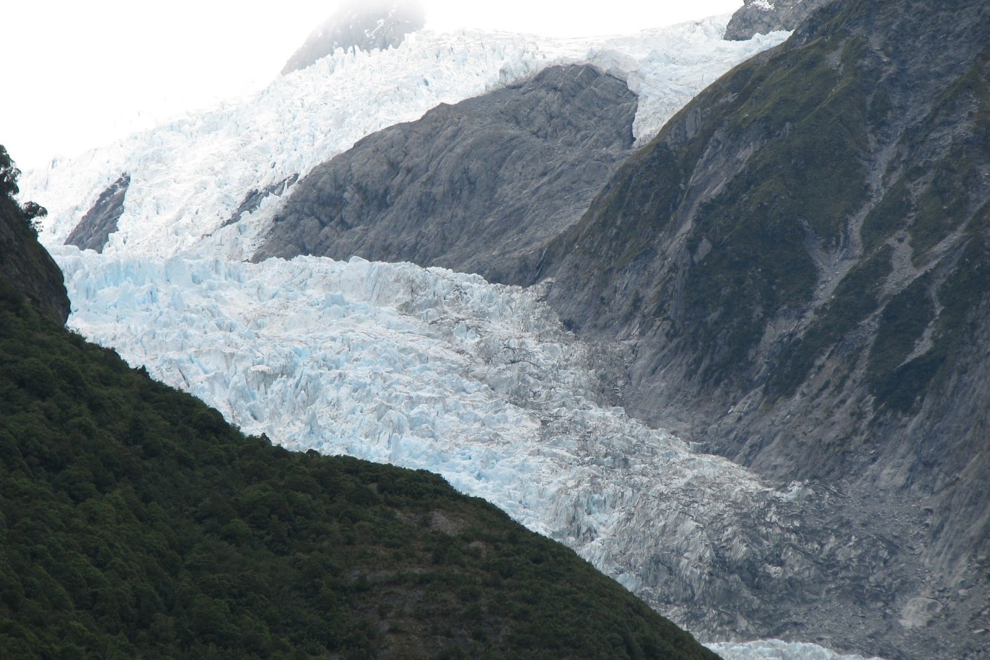 Der Fox Gletscher in Neuseeland.