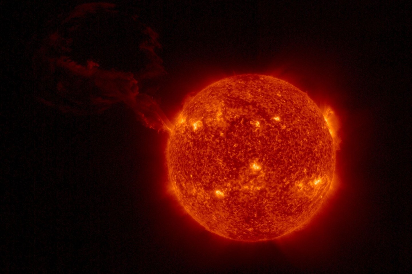 Sonneneruption, aufgenommen von der Sonde «Solar Orbiter».