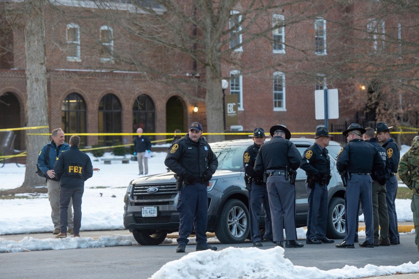 Die Polizei führt eine Untersuchung nach einer Schießerei am Bridgewater College in Bridgewater, Virginia durch.
