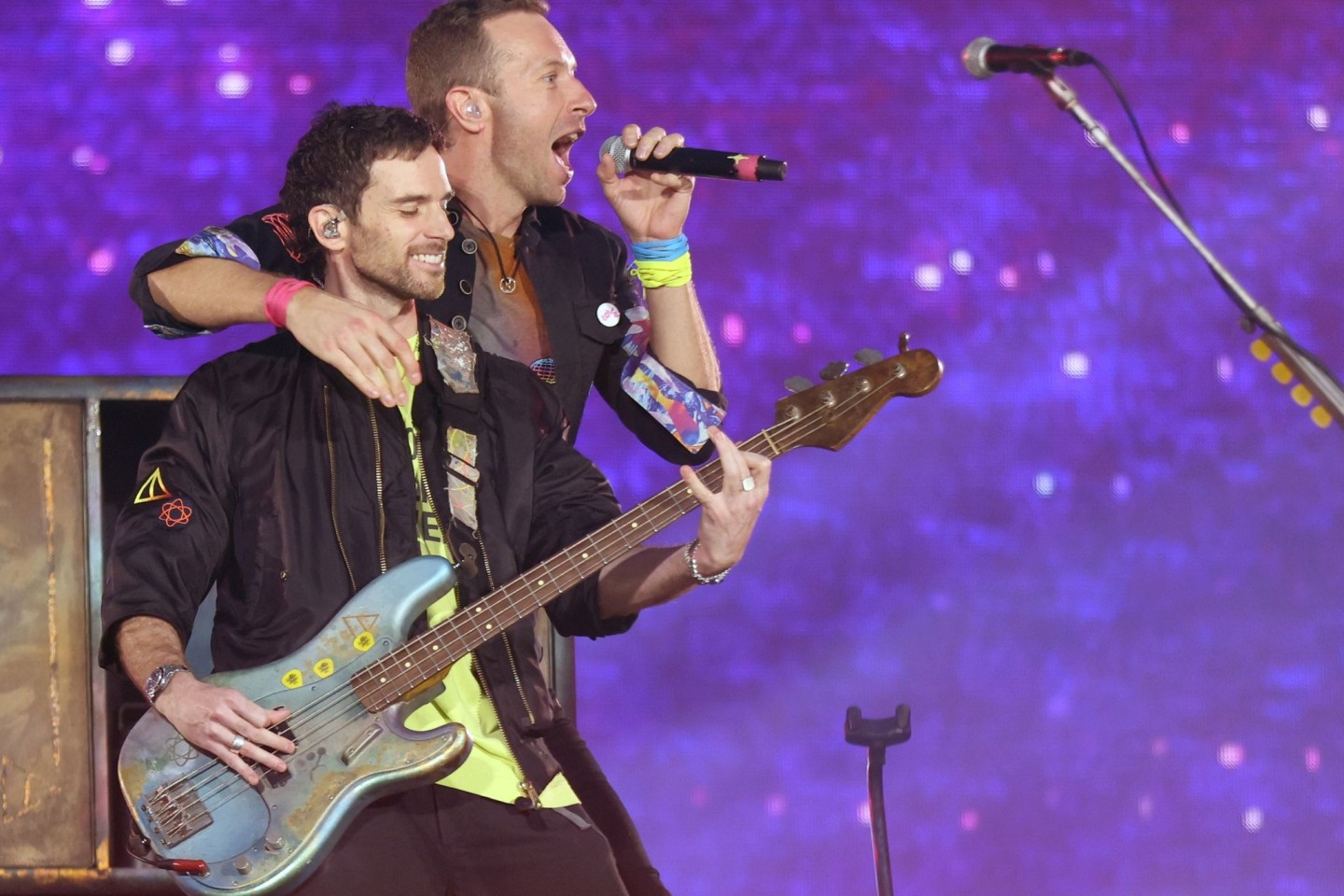 Die Band Coldplay schließt in Buenos Aires ihre Welttournee ab.