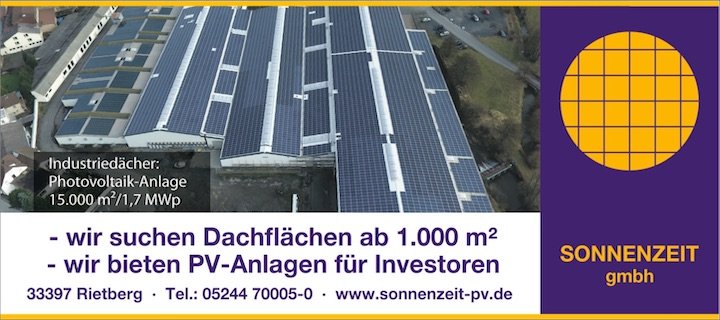 Unser neuer Partner: SONNENZEIT GmbH